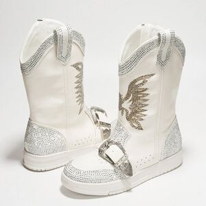 Buckle up Rider Rhinestone Boots by Cape Robbin